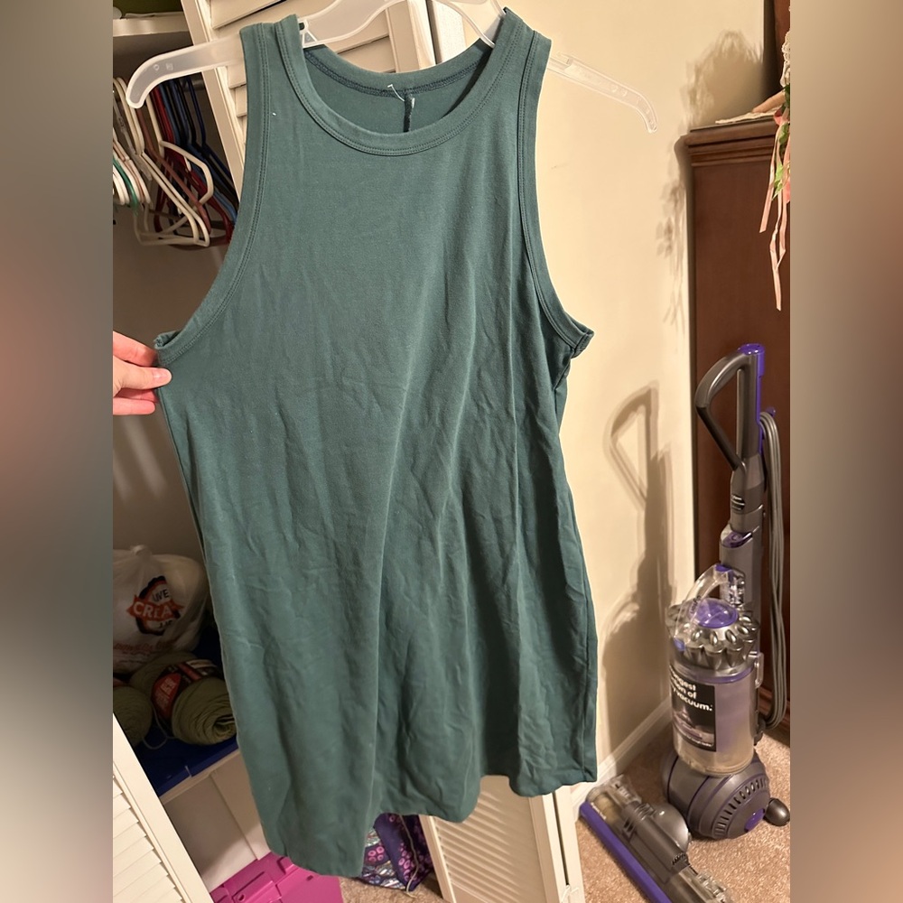 A New Day sleeveless teal dress
